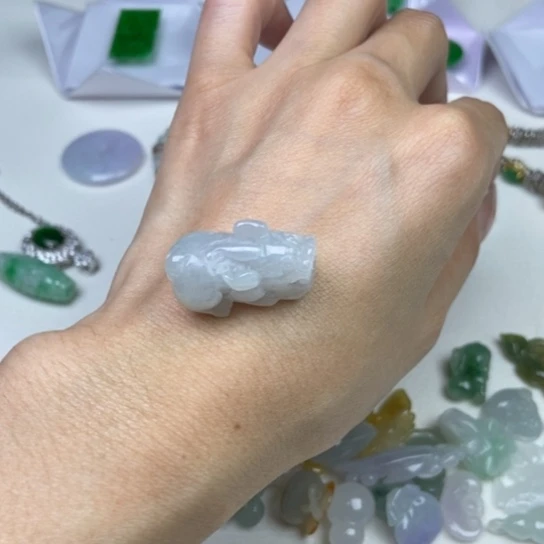 翡翠未镶嵌吊坠(不含链)天然缅甸翡翠a货