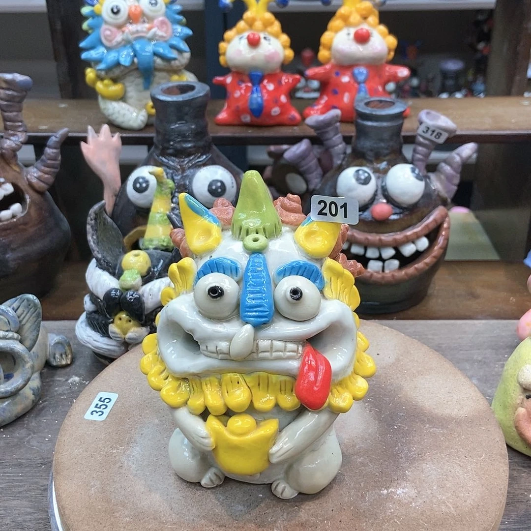 摆件灵**姐直播间手工陶瓷摆件201