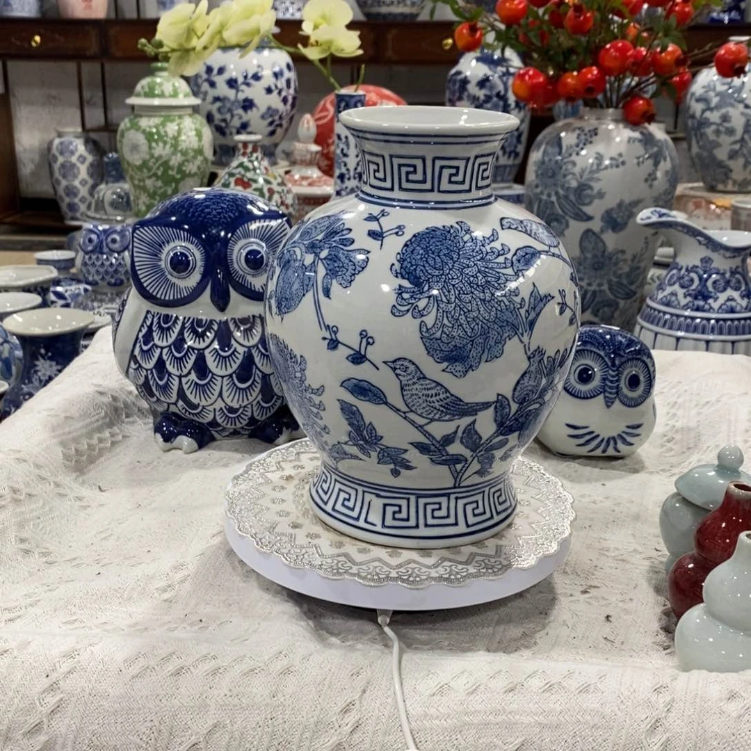 【闪购商品】摆件石榴花瓶……高度23