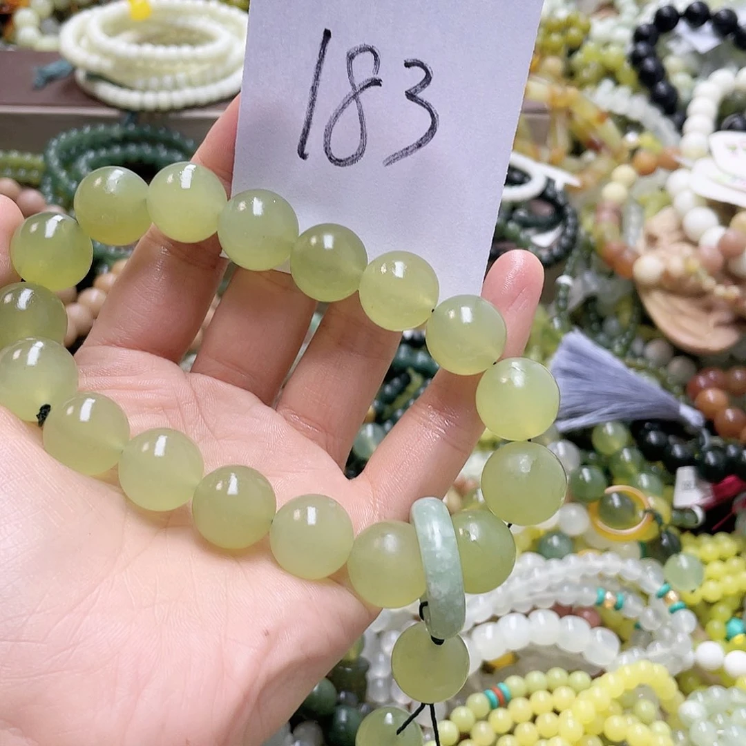 未镶嵌蛇纹石玉手链