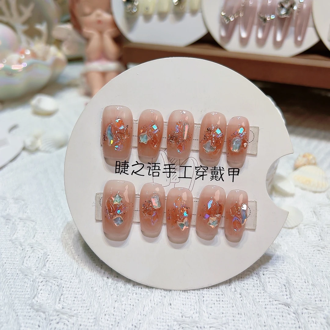 琥珀流云·语家纯手工穿戴甲
