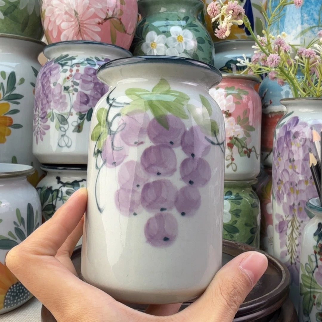 景德镇纯手绘陶瓷花瓶