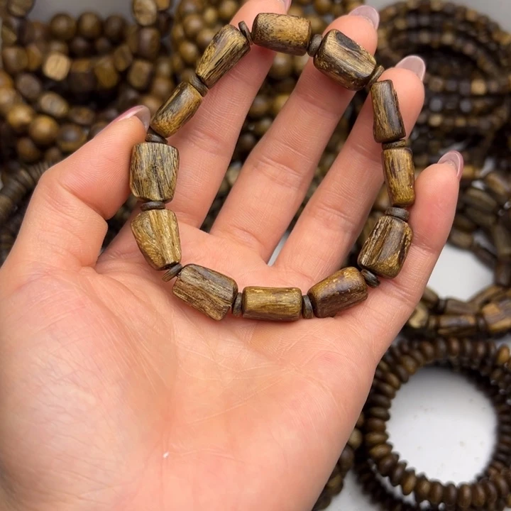 沉香碎屑沉香种植奇楠99结油 树心珠8克