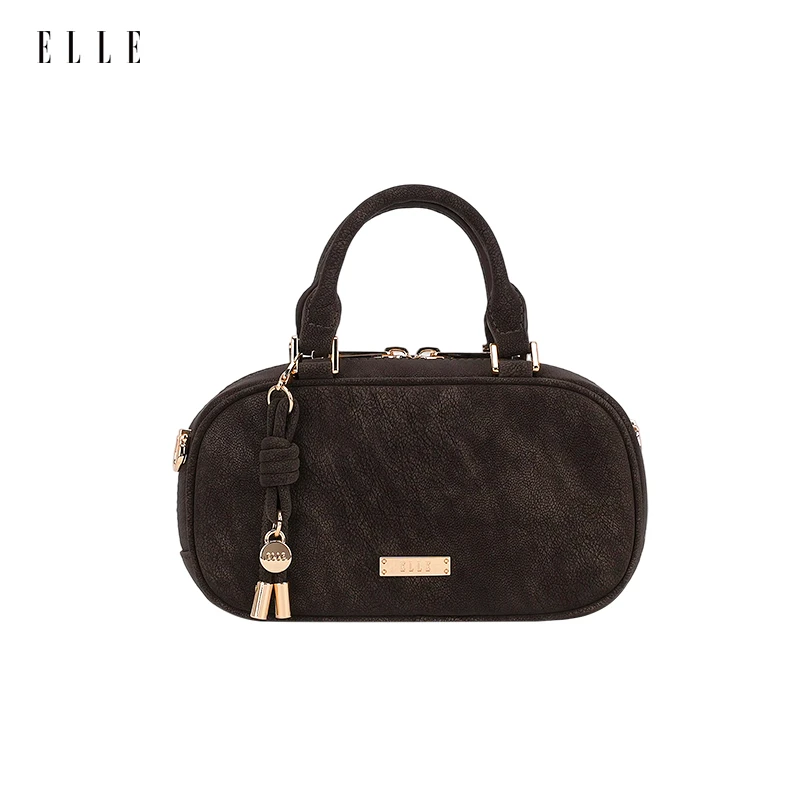 ELLE25年新款【琥珀流光】爆款通勤百搭手提包保龄球托特包挎斜包
