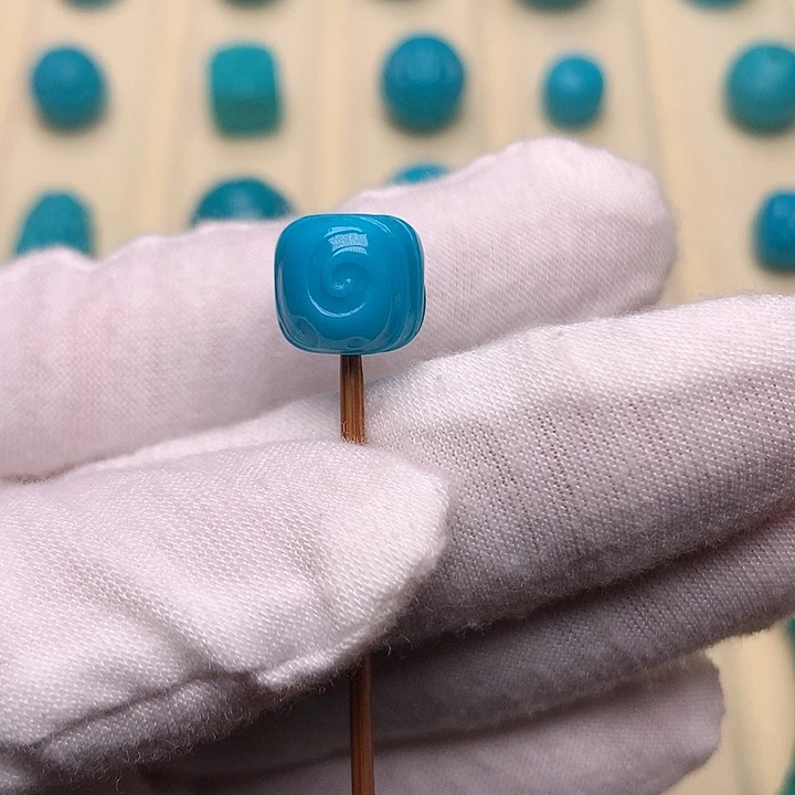 绿松石未镶嵌绿松石博古10.8