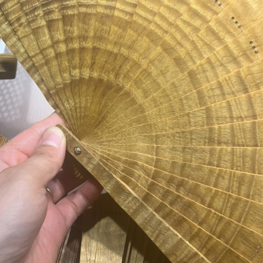 材质单把有纹理扇子通货