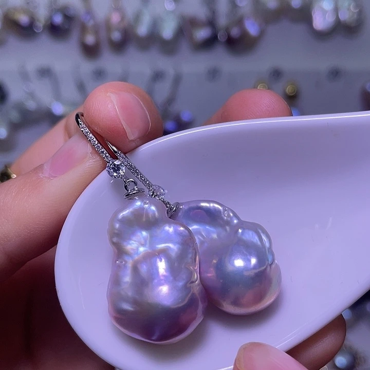 合金淡水珍珠颈饰13