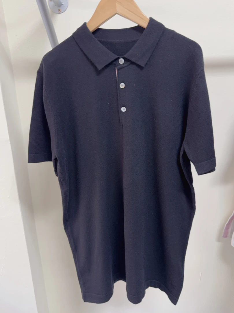 薄款女针织Polo衫商务修身POLO衫纯色夏季欧美风