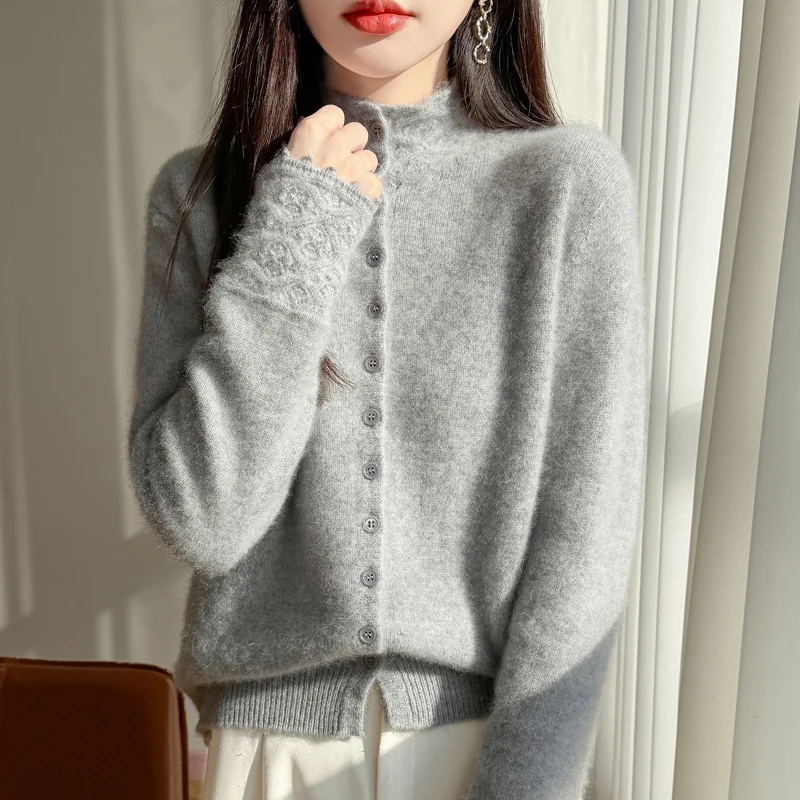 哥弟阿玛施正品25新款100羊毛针织衫秋冬加厚时尚百搭半高领毛衣