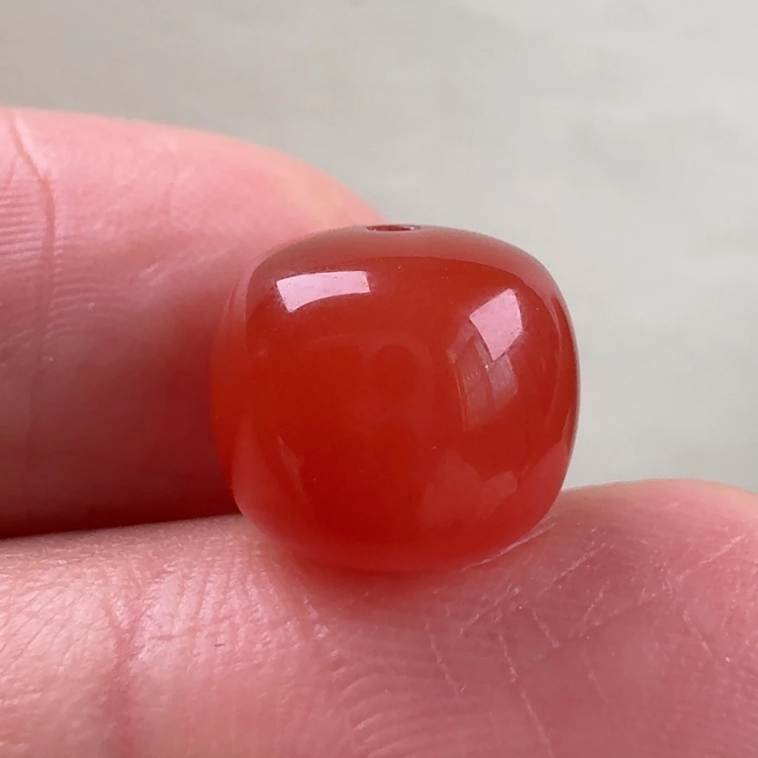 南红玛瑙未镶嵌老型单珠10.7*9.3