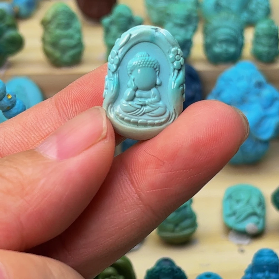 未镶嵌绿松石珠珠