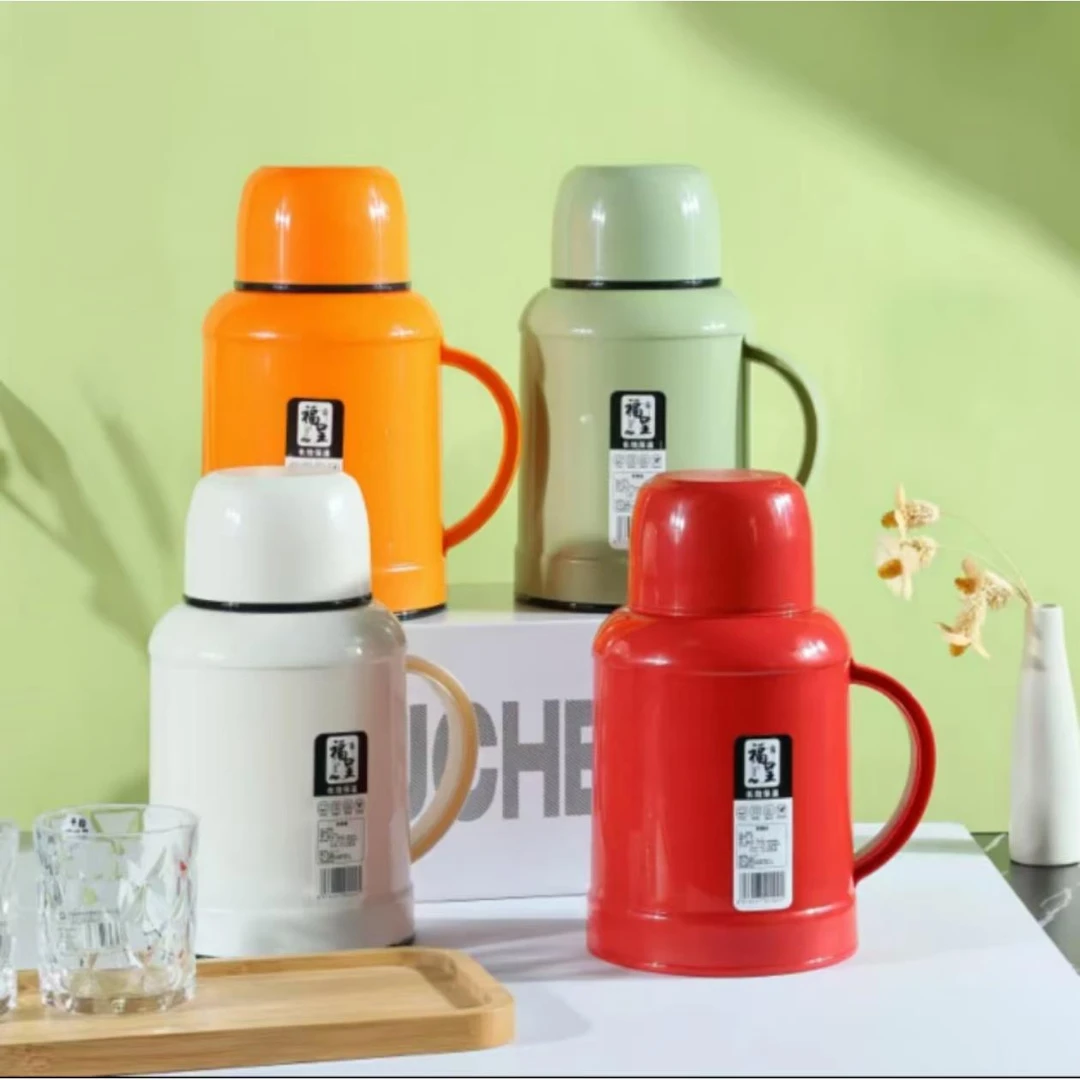 苏泊尔适用保温壶家用大容量便携热水瓶保温壶暖水瓶橙色