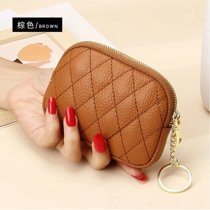 真软皮小钱包2025新款钱包女款洋气零钱包网红钥匙包迷你可爱小包