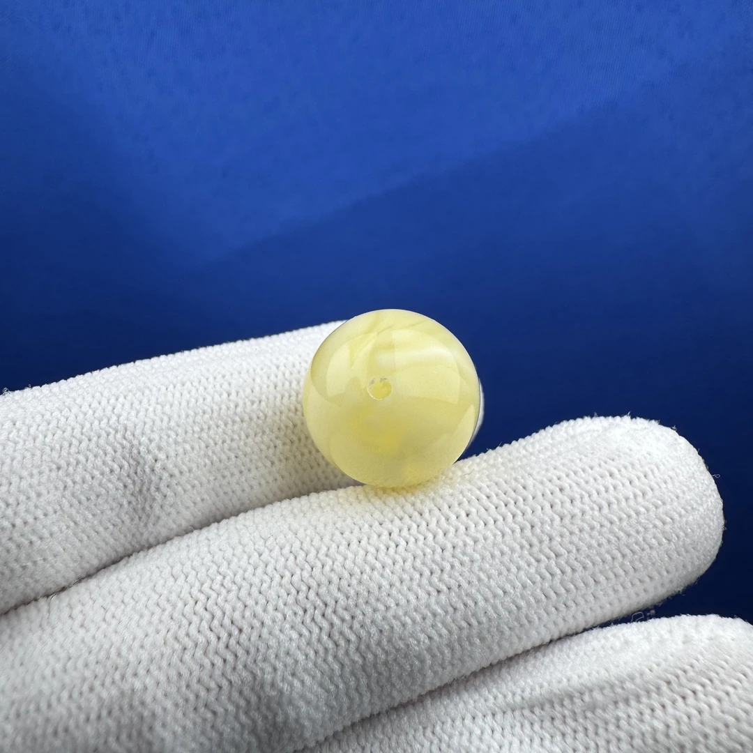 A3102天然原矿蜜蜡 百花蜜单珠15.7mm 支持鉴定 假一罚十