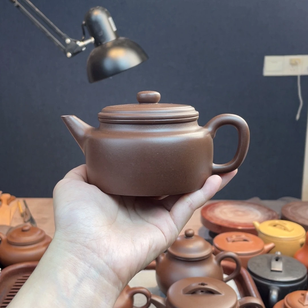 茶壶紫砂半手工底槽清德钟260cc