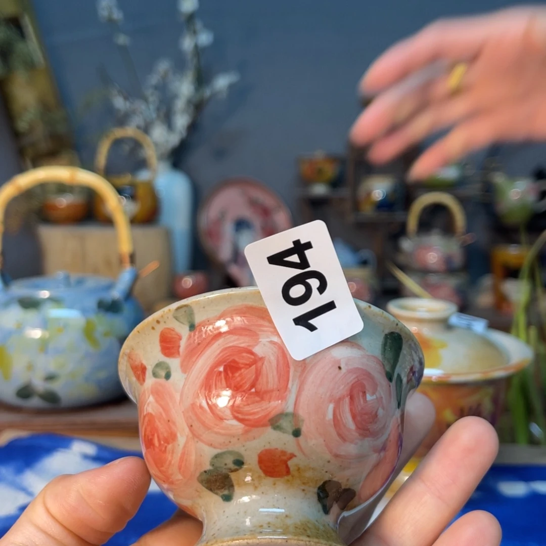 杯素浅陶瓷手工手绘