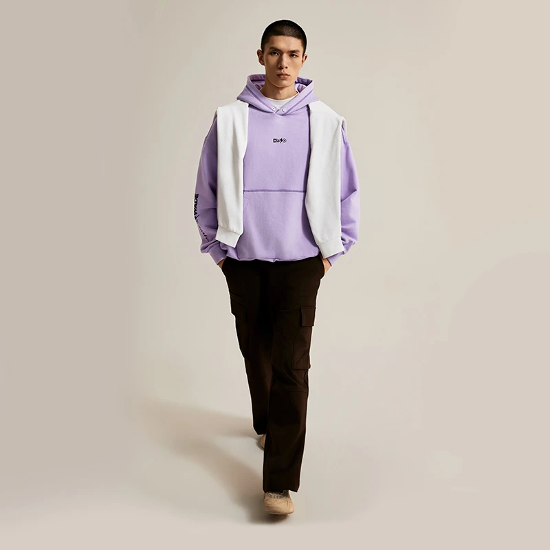 <直播>李宁韦德系列加绒保暖宽松套头连帽运动卫衣男子AWDU651