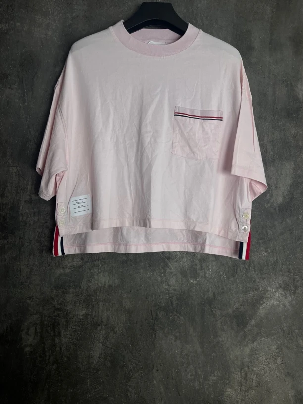 全新未使用 THOMBROWNE 42码*1/条纹短袖/01182