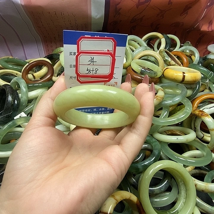 蛇纹石玉未镶嵌手镯34