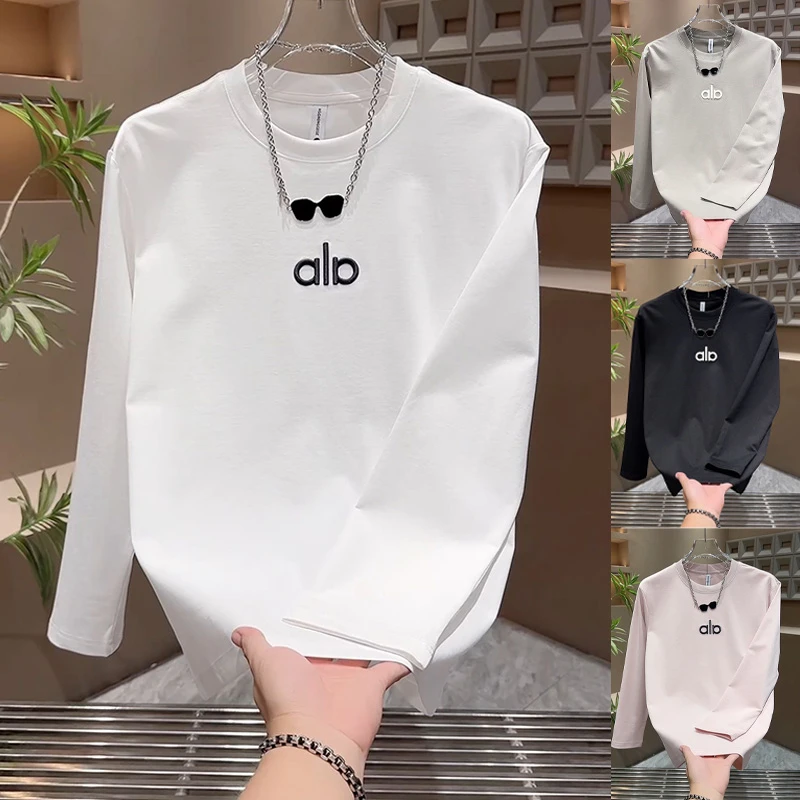 新款长袖圆领卫衣时尚潮流百搭宽松简约韩版打底衫韩版潮流上衣