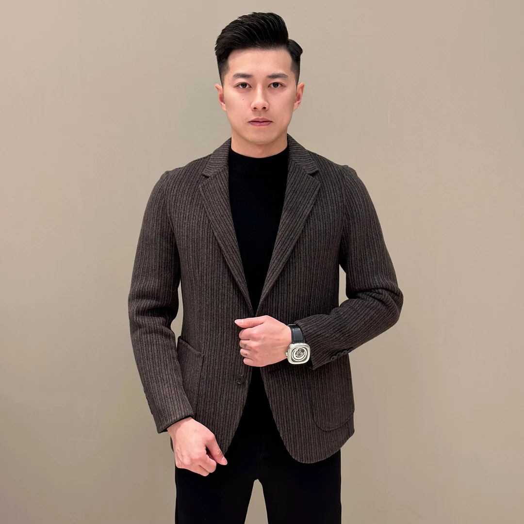 T&X/梯形男士轻奢时尚休闲百搭流星雨外套（0120）