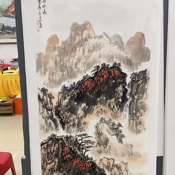 健***张国画手写手绘作品55
