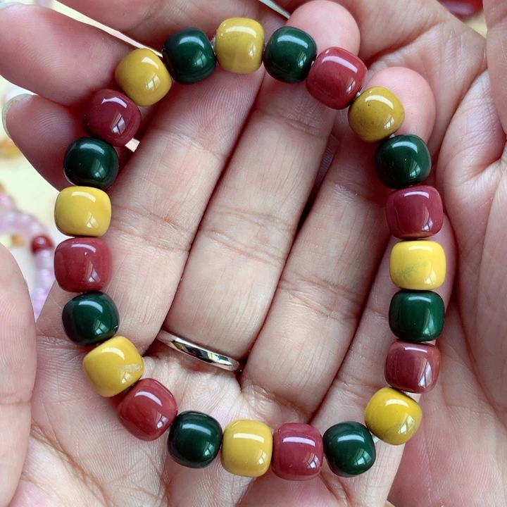 玛瑙/玉髓手串银S925镶嵌