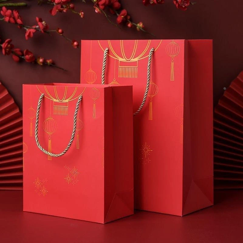 中国风礼品袋子结婚中国红伴手礼袋手提袋糖果袋礼盒烟酒包装袋