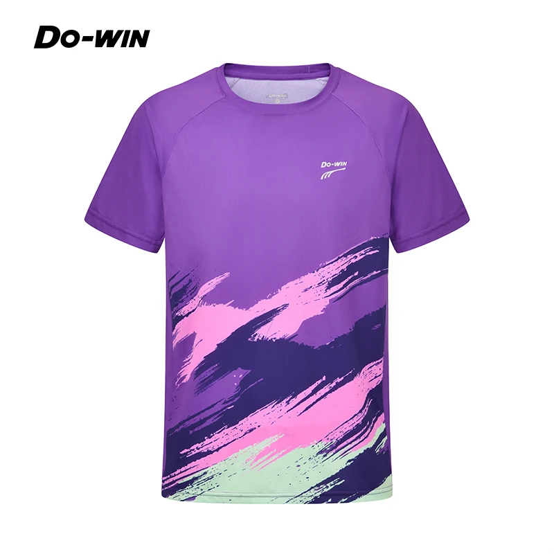 多威运动T恤男款跑步训练涂鸦短袖圆领衫运动服2242518