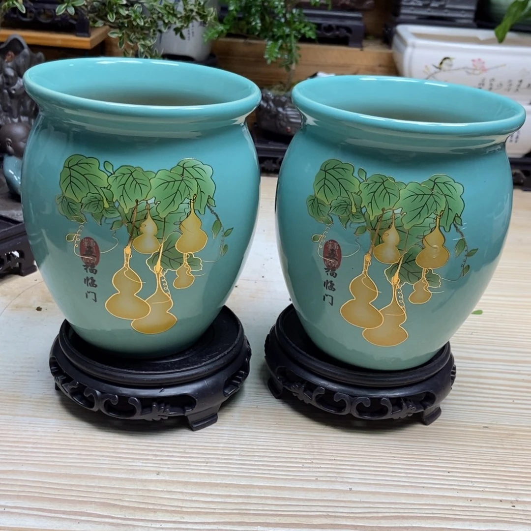 瓷片陶瓷花盆陶瓷艺术