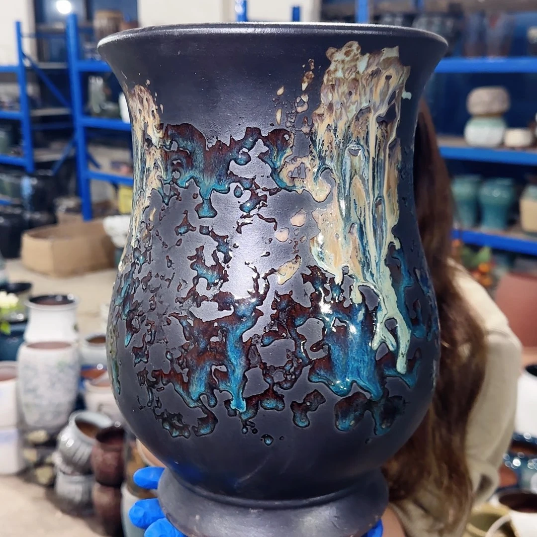 紫砂花盆高30口20