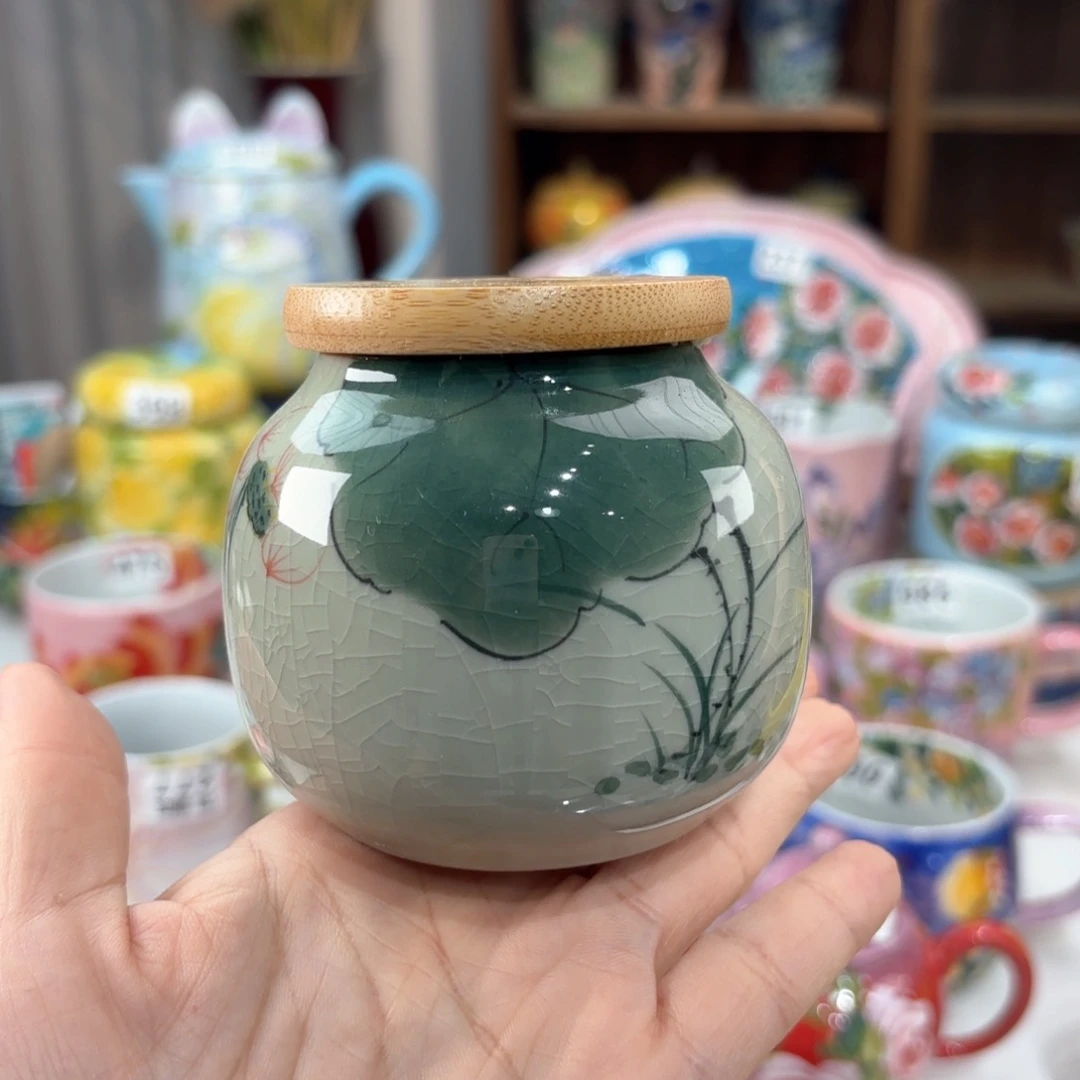 景德镇手绘高温釉下彩陶瓷茶具