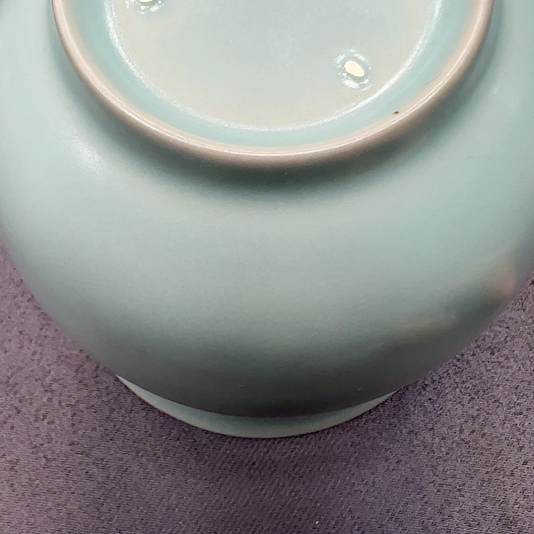 杯唐*圈清凉寺原产地汝瓷大瑕