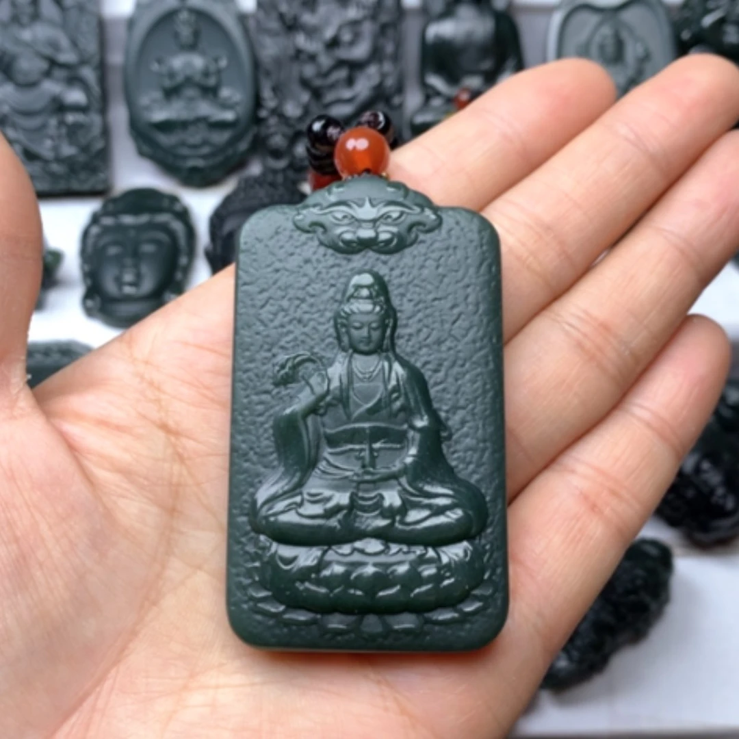 【闪购商品】和田玉颈饰未镶嵌双面雕刻