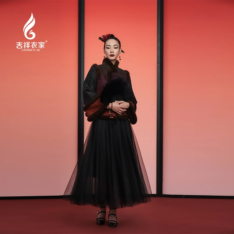 JIXIANGYIJIA/吉祥衣家凤栖梧（棉服）914293815