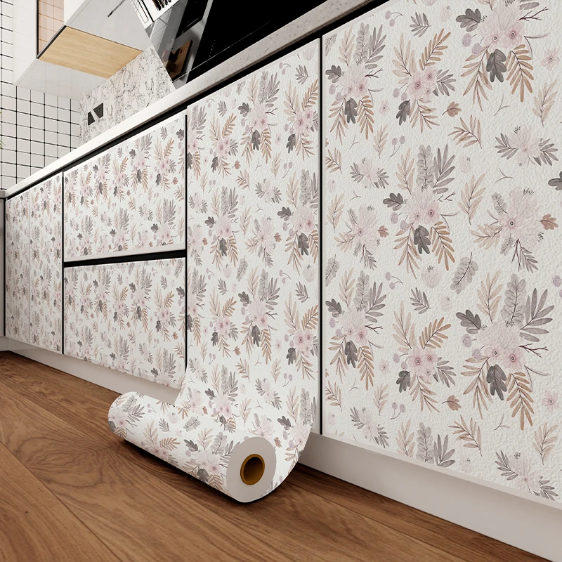 橱柜门贴纸翻新改色厨房防油贴纸厨房改造防水防油墙纸自粘加厚