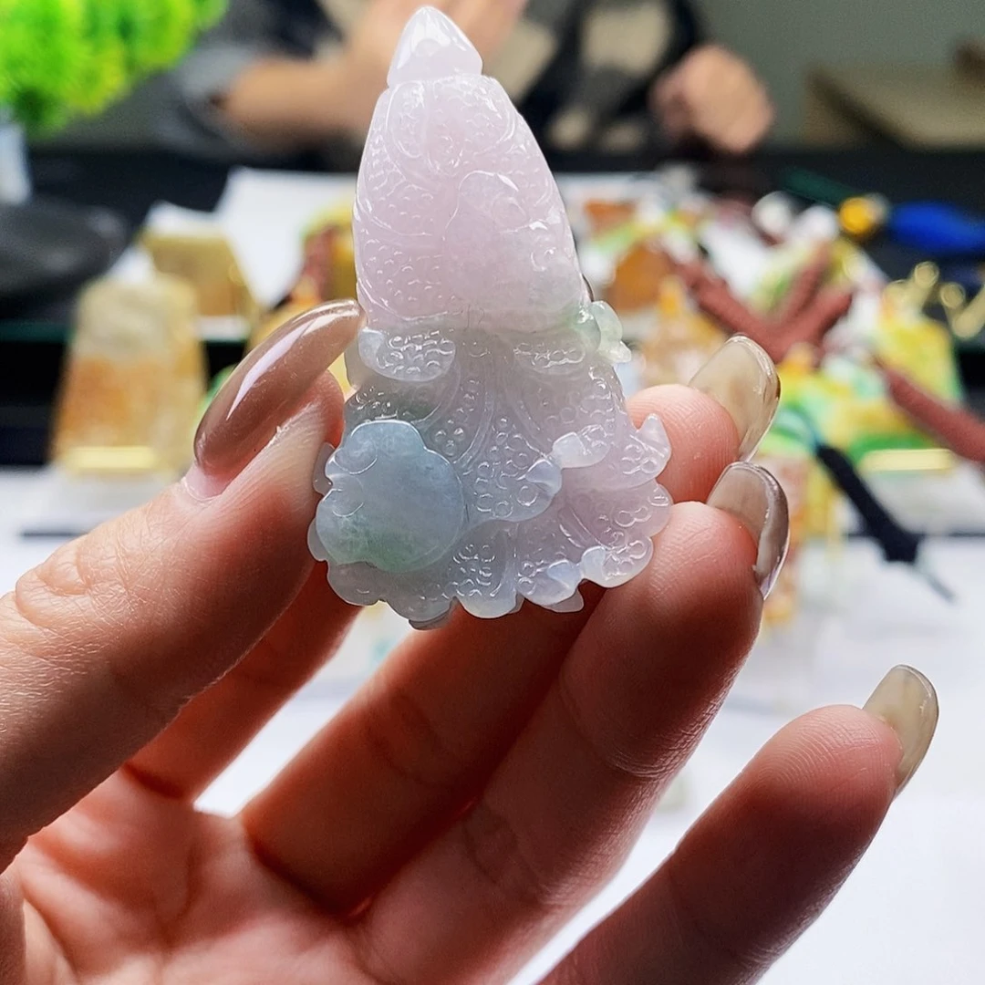 颈饰未镶嵌翡翠翡翠A货