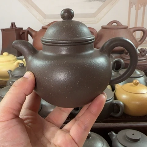 茶壶紫砂梨皮天青300cc