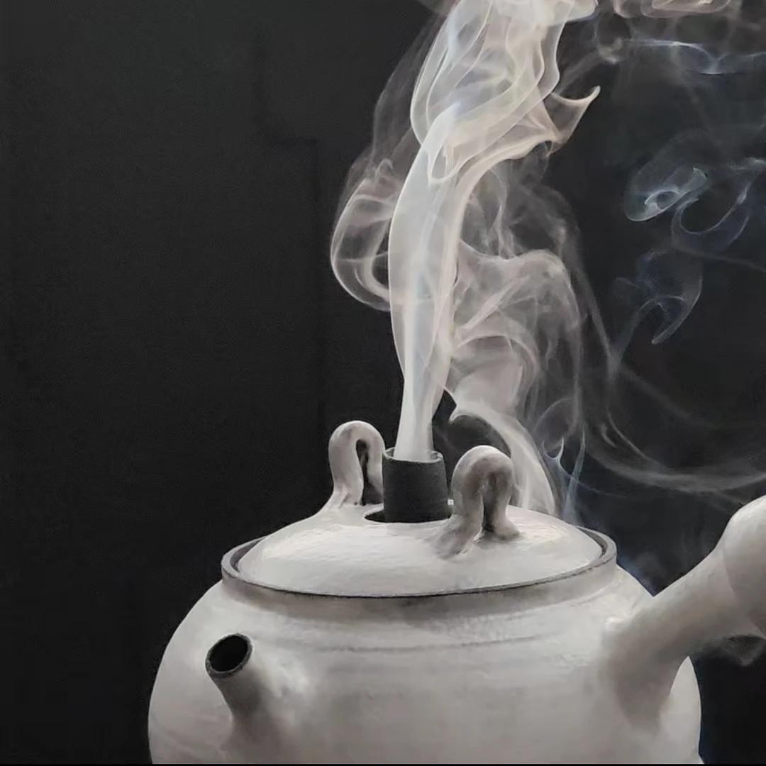 穿心砂铫壶手拉侧把壶手工煮茶烧水壶煮茶器老白茶壶电陶炉