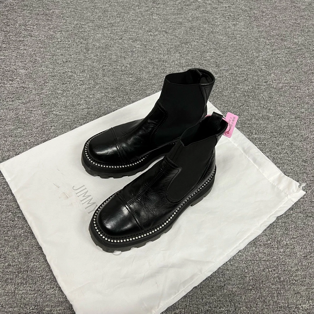 99新 AMIPARIS jimmy choo 切尔西靴34.5码
