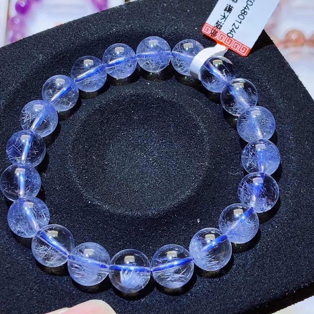 未镶嵌手链水晶蓝线石9.8