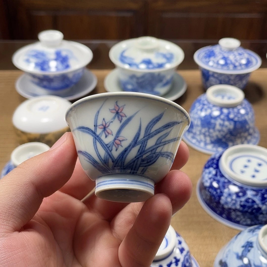 至善雅器蝶恋花小撇口杯