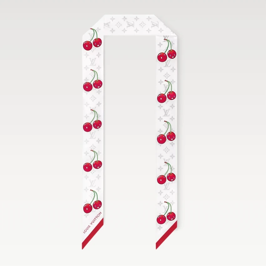 未使用 LouisVuitton/路易威登 花花 MONOGRAM CERISE 束发带