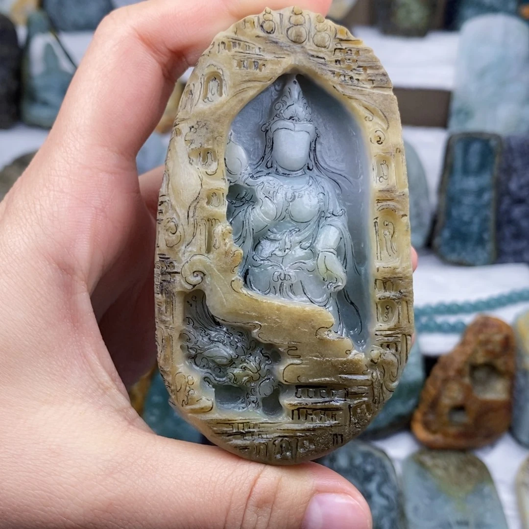 未镶嵌定制翡翠?**?定制挂件专属链接