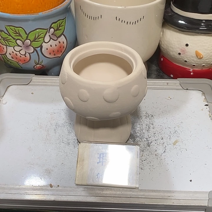 紫砂花盆多肉植物盆瑕疵有孔