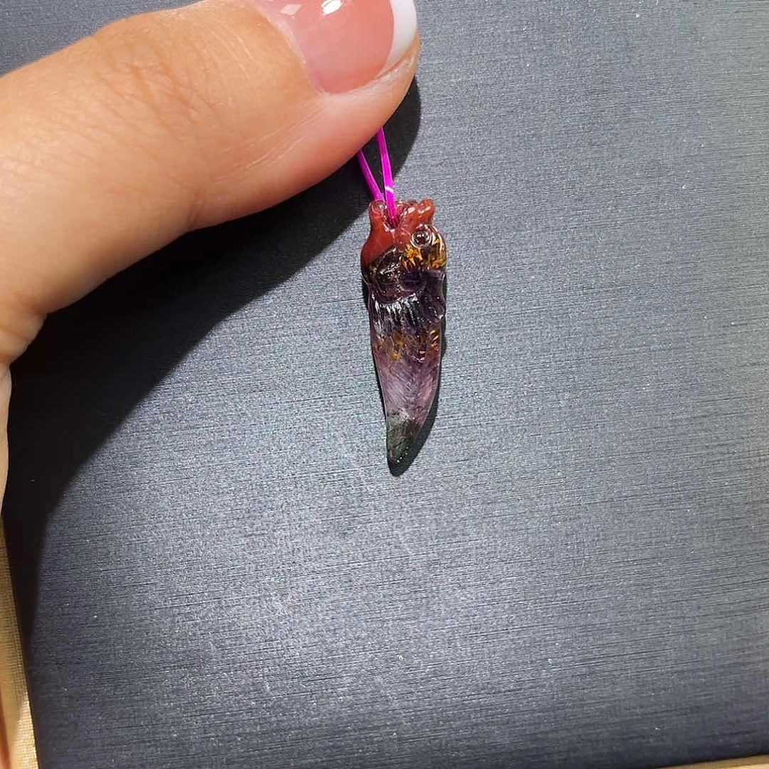 未镶嵌颈饰水晶极光龙牙吊坠