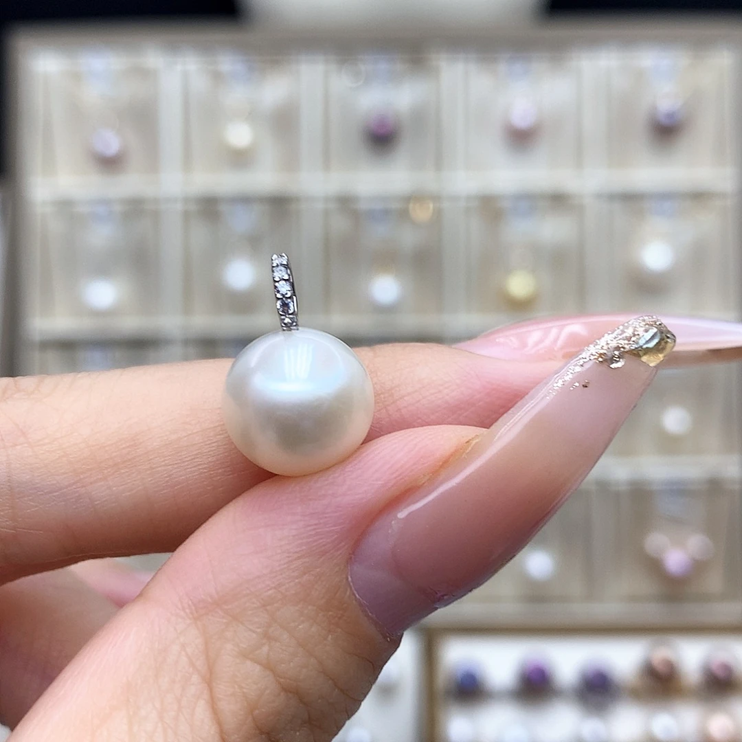 合金淡水珍珠吊坠(赠链)