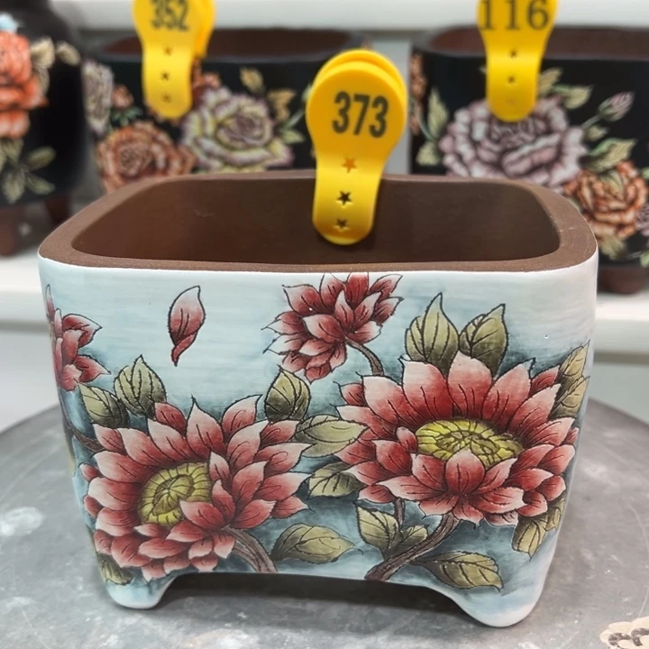 花盆紫砂水晶花盆373