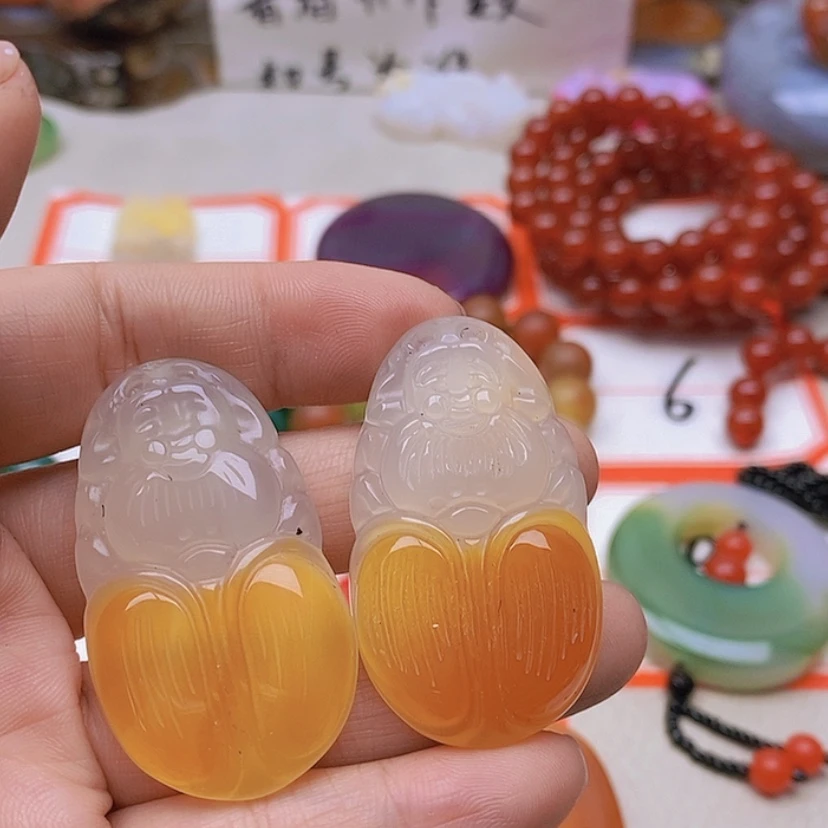 【闪购商品】未镶嵌玛瑙/玉髓珠宝半成品那*