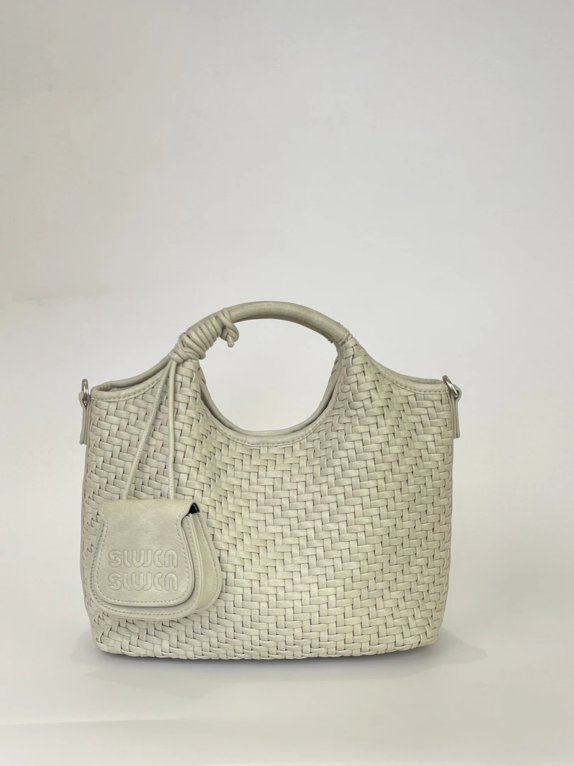 【藏光篮子】selinweiss#7005#新款单肩斜挎手提包韩版编织包菜篮子